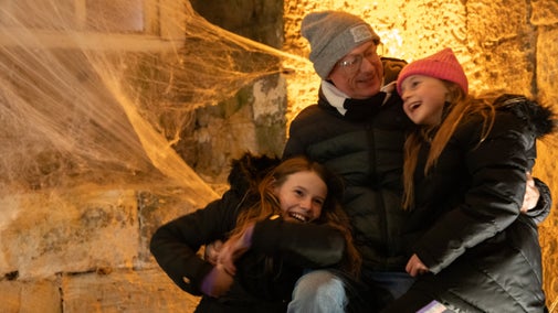 Family fun in the Halloween Basement at Northumberland's Seaton Delaval Hall